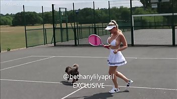 Sporty Beth Lily tennis