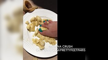 prettyfeetparis bc crushing 2 bananas is more fun than one xxx onlyfans porn