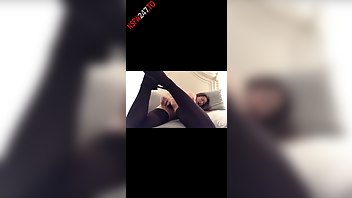 Dani Daniels playing on bed snapchat premium porn videos