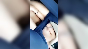 Layna Boo pussy fingering in car snapchat premium porn videos