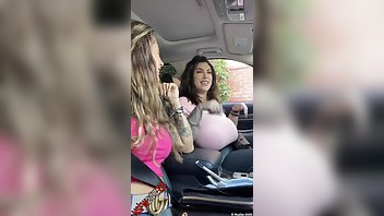 Dakota James & Ana Lorde driving & boobs flashing snapchat premium porn videos