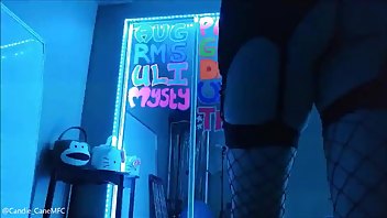 CandieCane Topless Dance & Light Play - ManyVids Free Garter & Stockings