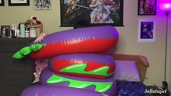 inflatagirl my inflatable snake hugs back xxx video