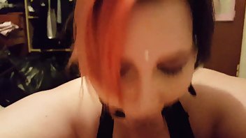 Christinexo – gagged slut takes his cock cum amateur mouth, gags