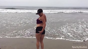 sexyspunkygirl public nudity beach pussy play in ocean – amateur outdoor, flashing