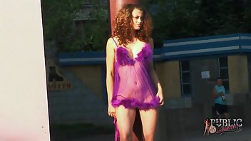 Public Dreams sexy babe purple dress - OnlyFans free porn