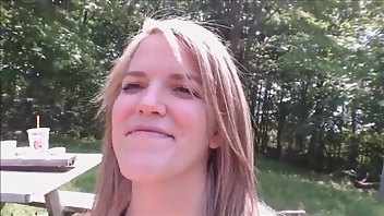 Brittney Blaze blonde slut gets outdoor facial ManyVids Free Porn Videos