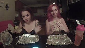 Harper Madi burrito eating contest girl girl 2015_01_01 | ManyVids Free Porn Videos