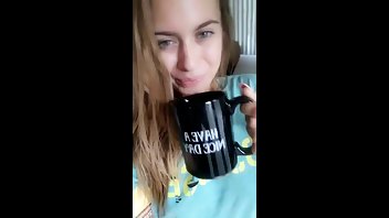 Jill Kassidy drinks coffee in the morning premium free cam snapchat & manyvids porn videos