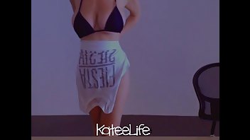 KateeLife, KateeOwen, MFC shows her swimsuits cam vid