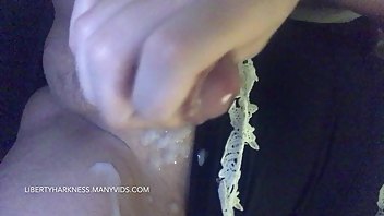 liberty harkness mummy squeezes out my cum in bed for you | cumshots, masturbation, sisters, taboo, trans