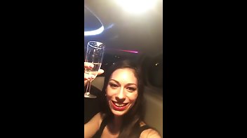 Arwen Gold drinks champagne in limo premium free cam snapchat & manyvids porn videos