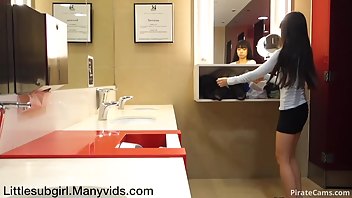 almost caught public restroom analsquirt amateur nude porn video