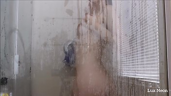 luxneon voyeur shower glass tease wet look erotic nude porn video manyvids