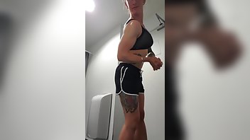 claudiaafterdark post shoulder-workout flexing xxx onlyfans porn videos